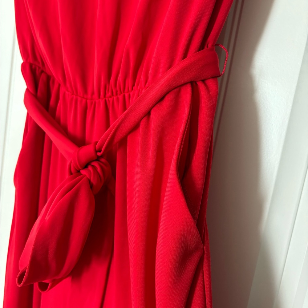 Express Red Jumpsuit - Picture 3 of 7
